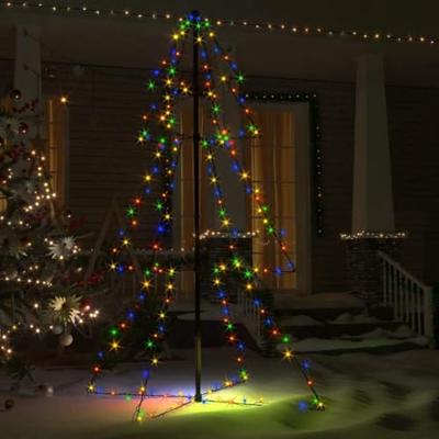 VidaXL Kegelkerstboom 200 led's binnen en buiten 98x150 cm VidaXL Kegelkerstboom 200 led's binnen en buiten 98x150 cm