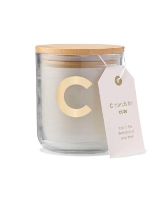 HEMA Kaars in glas Ø8x10cm letter C