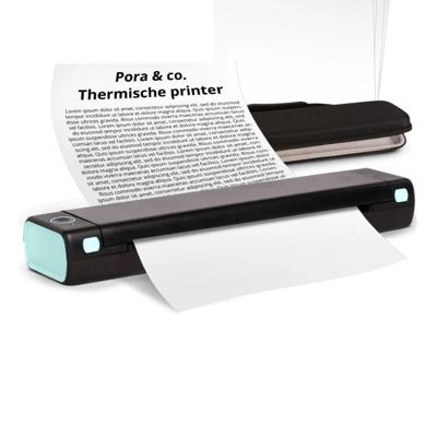 Pora&co Thermische A4 printer, zwart/groen Pora&co Thermische A4 printer, zwart/groen