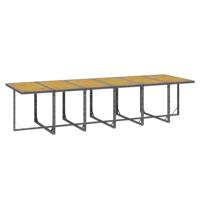 17-delige Tuinset met kussens poly rattan grijs - thumbnail