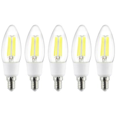 Sygonix SY-5781472 LED-lamp Energielabel A (A - G) E14 2.2 W = 40 W Warmwit (Ø x h) 35 mm x 110 mm Filament / Retro-LED 5 stuk(s)