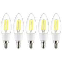 Sygonix SY-5781472 LED-lamp Energielabel A (A - G) E14 2.2 W = 40 W Warmwit (Ø x h) 35 mm x 110 mm Filament / Retro-LED 5 stuk(s) - thumbnail