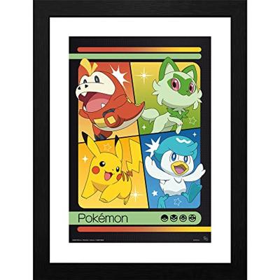 Pokemon Framed Print - Scarlet & Violet Starters