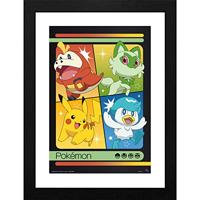 Pokemon Framed Print - Scarlet & Violet Starters - thumbnail