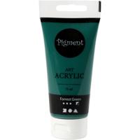 Creativ Company Acryl verf, semi-glanzend, dekkend, donkergroen, 75 ml/ 1 fles - thumbnail