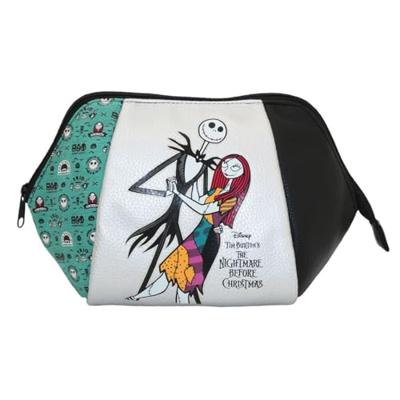 Nightmare Before Christmas Make Up Bag Jack & Sally Patchwork