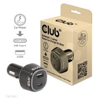 club3D CAC-1922 USB-oplader 63 W 1x USB-A, 1x USB-C Zwart Binnen - thumbnail
