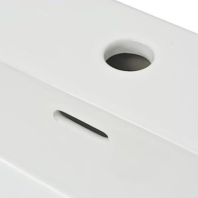 Wastafel met kraangat wit 51,5x38,5x15 cm keramiek Wastafel met kraangat wit 51,5x38,5x15 cm keramiek