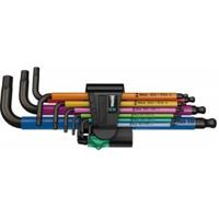 Wera 3950 spkl/9 sm multicolour stiftsleutelset, metrisch, rvs, 9 -delig - 1 stuk(s) - 05022669001 - thumbnail