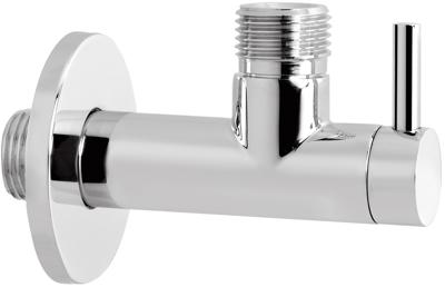 Hoekstopkraan Hotbath Cobber Rond met Filter Zwart Chroom Hoekstopkraan Hotbath Cobber Rond met Filter Zwart Chroom