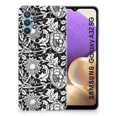 Samsung Galaxy A32 5G | TPU Case | Black Flowers Samsung Galaxy A32 5G | TPU Case | Black Flowers