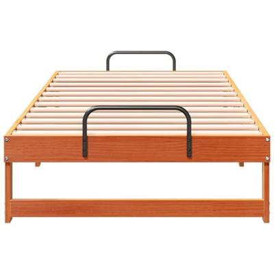 Bedframe met Draaghandvatten Bruin 90 x 190 cm Bedframe met Draaghandvatten Bruin 90 x 190 cm