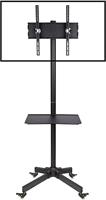 Techly ICA-TR21 flat panel vloer standaard Portable flat panel floor stand Zwart 139,7 cm (55 ) - thumbnail