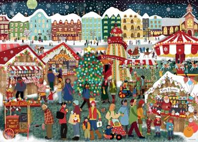 Ravensburger puzzel Christmas Market - 1000 stukjes