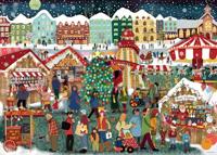 Ravensburger puzzel Christmas Market - 1000 stukjes - thumbnail