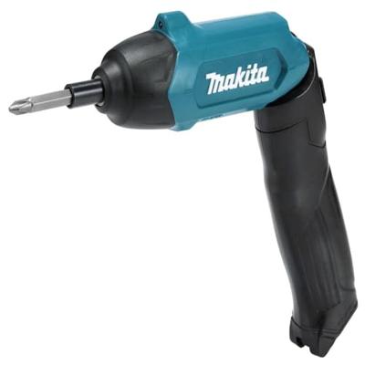 Makita DF001DW 3,6v Schroevendraaier Met ingebouwde 1,5 Ah Li-ion accu, lader, koffer, 81-delige acc. set - DF001DW