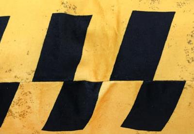 Jurassic Park Pillow Caution Logo 45 cm