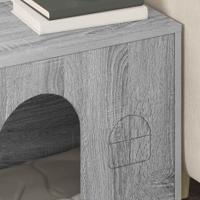 Kattenhuis Grijs Sonoma 51 x 30 x 52 cm Bewerkt hout - thumbnail