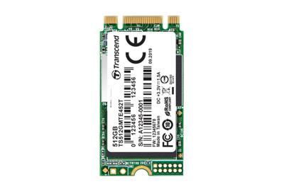 Transcend MTE452T 512 GB NVMe/PCIe M.2 SSD 2242 harde schijf M.2 NVMe PCIe 3.0 x2 Industrial TS512GMTE452T