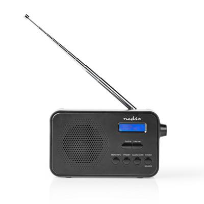 DAB+ Radio | 3,6 W | FM | Klok & Wekkerfunctie | Zwart DAB+ Radio | 3,6 W | FM | Klok & Wekkerfunctie | Zwart