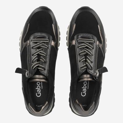 Gabor 76.378.37 schwarz mohair multi zwart maat 38