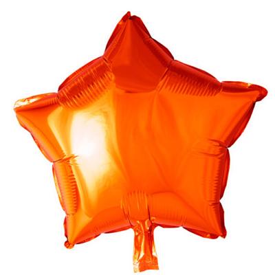 Folieballon Ster Oranje (45cm)