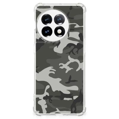 OnePlus 11 Doorzichtige Silicone Hoesje Army Light OnePlus 11 Doorzichtige Silicone Hoesje Army Light