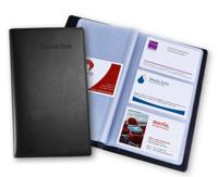 Sigel SI-VZ171 Visitekaartmap Kunstleer Zwart Voor 120 Kaarten - thumbnail