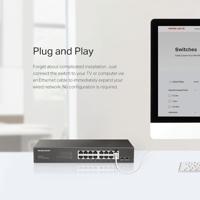 TP-Link MS116GS netwerk-switch Gigabit Ethernet (10/100/1000) Zwart - thumbnail