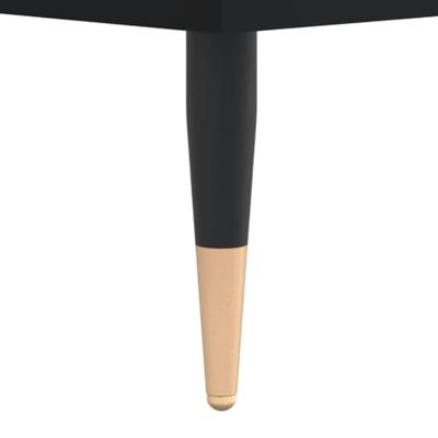 Salontafel 90x50x36,5 cm bewerkt hout zwart