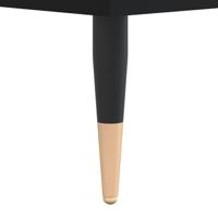 Salontafel 90x50x36,5 cm bewerkt hout zwart - thumbnail