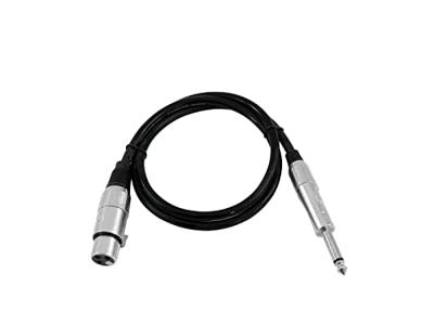 Omnitronic 3022516L XLR Adapterkabel [1x XLR-bus 3-polig - 1x Jackplug male 6,3 mm (mono)] 0.90 m Zwart - thumbnail