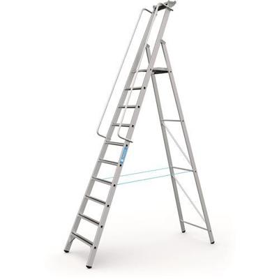 Zarges platformtrap+leuning "meistertritt s" 10tr