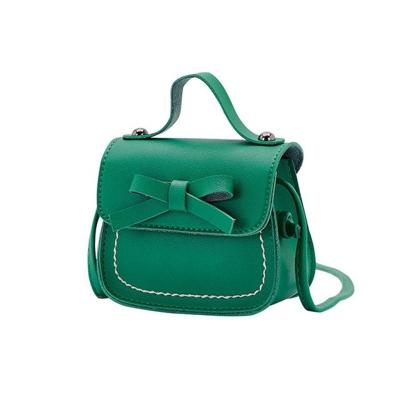 Schattig PU Kids tas munt Pouch baby portemonnee Schoudertas (groen)