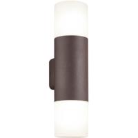 LED Buiten Wandlamp - Rustieke Tuinverlichting - IP44 - Dubbele E27 Fitting - Aluminium - thumbnail