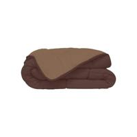 Microvezel dekbed 400g / m² CALGARY Choco & Moka 200x200cm - thumbnail