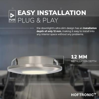 Set van 4 Pavo - Platte LED ipbouwspots met lage inbouwdiepte 12mm - 3 Watt 300 Lumen - 2700K Warm wit - Dimbaar - Rond - Meubelspot - IP44 waterdicht - RVS Set van 4 Pavo - Platte LED ipbouwspots met lage inbouwdiepte 12mm - 3 Watt 300 Lumen - 2700K Warm wit - Dimbaar - Rond - Meubelspot - IP44 waterdicht - RVS