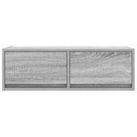 Tv-meubelen 2 st 80x31x25,5 cm bewerkt hout grijs sonoma eiken - thumbnail