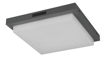 Trio PlafondlampBermejo vierkant antraciet - 630369242