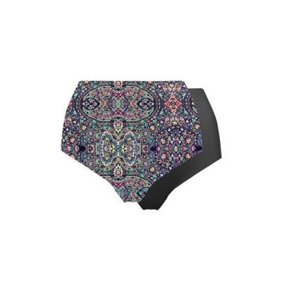 MAGIC Bodyfashion naadloze maxislip (set van 2) zwart/blauw