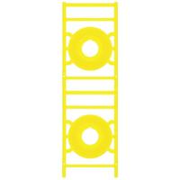 Weidmüller 1323750000 SM DIA 60-22 K MC NE GE Kabelmarkeringssysteem Geel Aantal markeringen: 10 10 stuk(s) - thumbnail