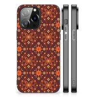 iPhone 14 Pro Max Back Case Batik Brown - thumbnail