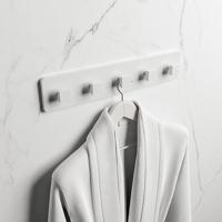 MONDIAZ EASY Handdoekhaakjes 45cm solid surface kleur Talc - thumbnail