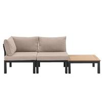 Le Sud modulaire loungeset Ardeche - taupe - Incl. kussens - 3-delig - Leen Bakker - thumbnail