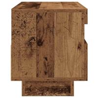 Tv-meubel met LED 80x35x40 cm bewerkt hout oud hout - thumbnail