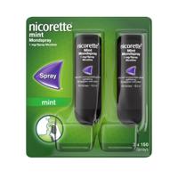 Nicorette Mondspray mint 1mg duo verpakking 1 Set - thumbnail