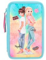 Top Model etui Nice meisjes 20,5 x 13 x 7,5 cm polyester blauw - thumbnail