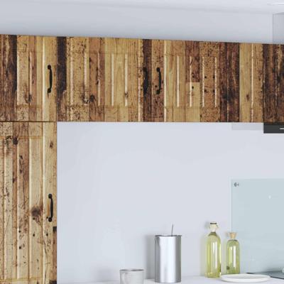 Keukenkast 2 pcs Oudhout 50 x 31 x 40 cm Bewerkt hout