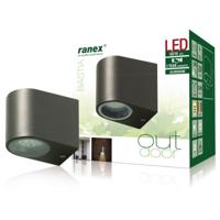Ranex ra-5000332 led buitenwandlamp van roestvrijstaal - thumbnail