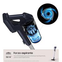 Samsung VS15A6031R4 Steelstofzuiger Batterij/Accu Droog Zakloos 0,8 l Zwart - thumbnail